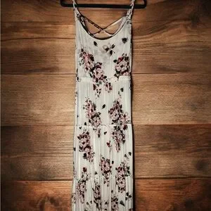 chinese dress ladies Ingrid Floral Maxi Dress Cream/Red / L